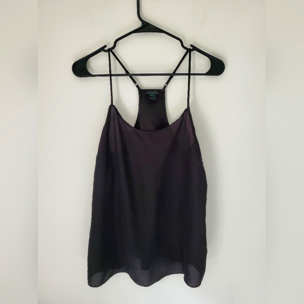 J. Crew Black Cami Blouse Black size 6